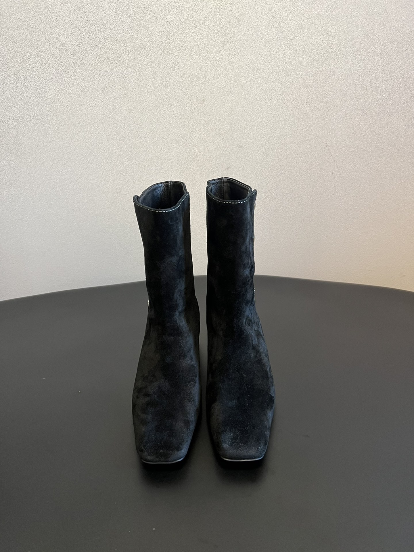 IMMI 25AW/尖头多排扣中筒靴一双可以配袜子穿的短靴 ~是一双小粗腿也能穿的短筒靴，冬季补货中，入