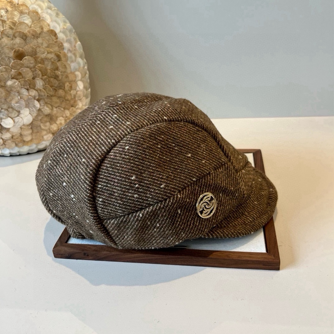 🆕

Chanel香奈儿新款鸭舌军帽，高级定制，头围57cm