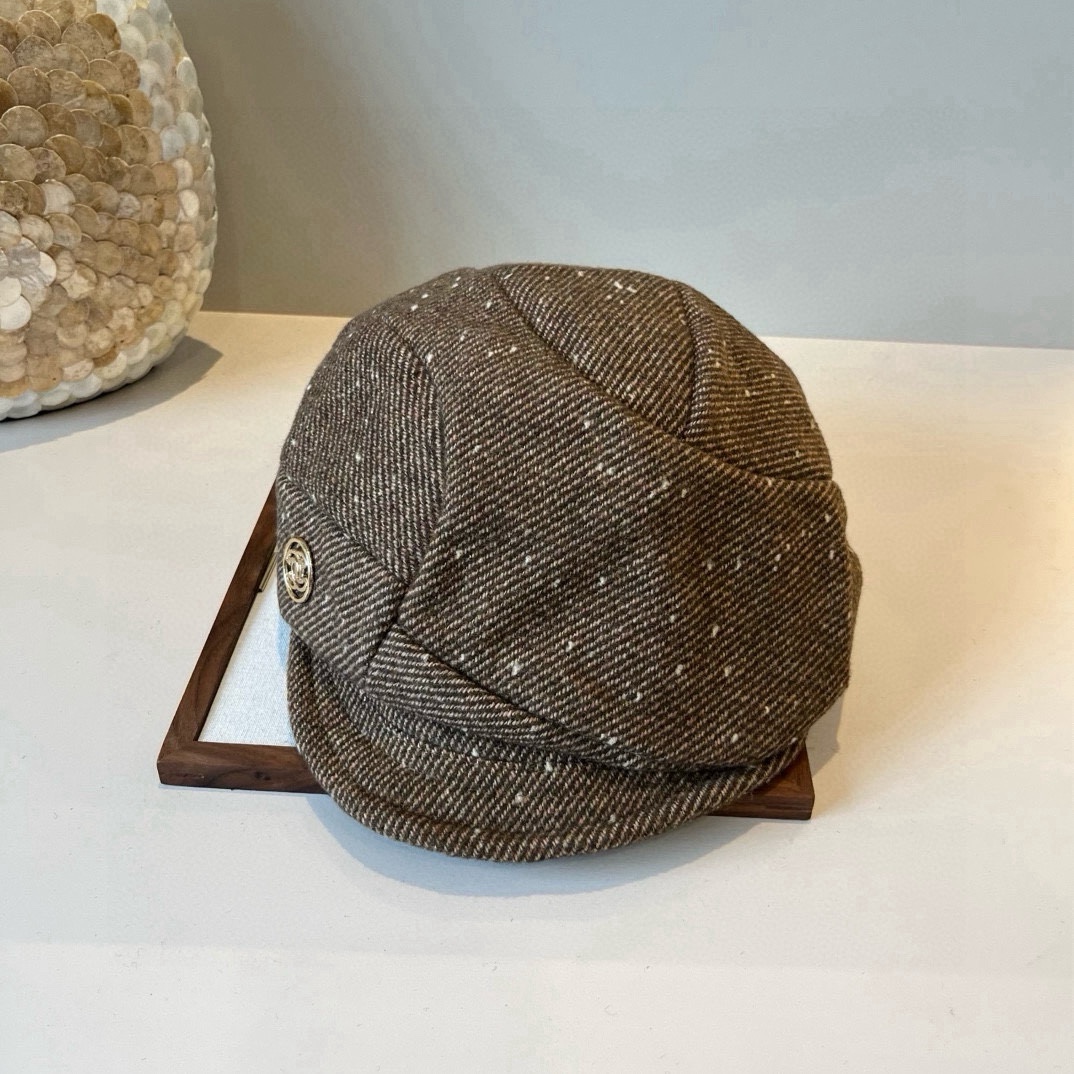 🆕

Chanel香奈儿新款鸭舌军帽，高级定制，头围57cm