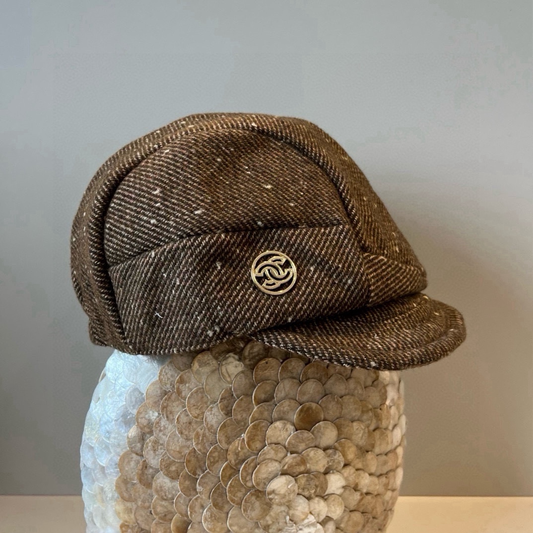 🆕

Chanel香奈儿新款鸭舌军帽，高级定制，头围57cm