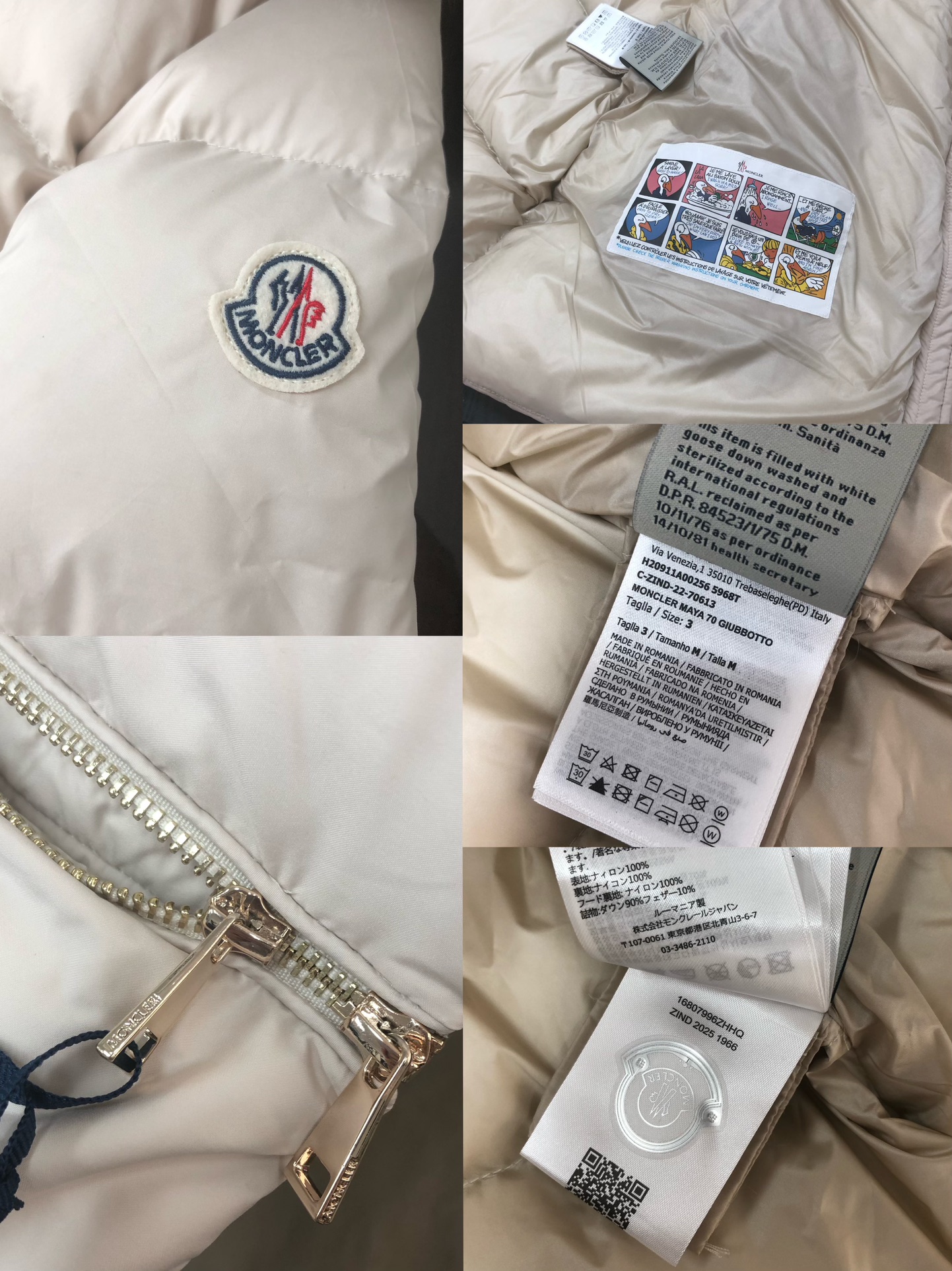 🆕Moncler 盟可睐Laichefur女士短款羽绒连帽狐狸毛领A版娃娃款羽绒服～官网专柜同步款，超轻