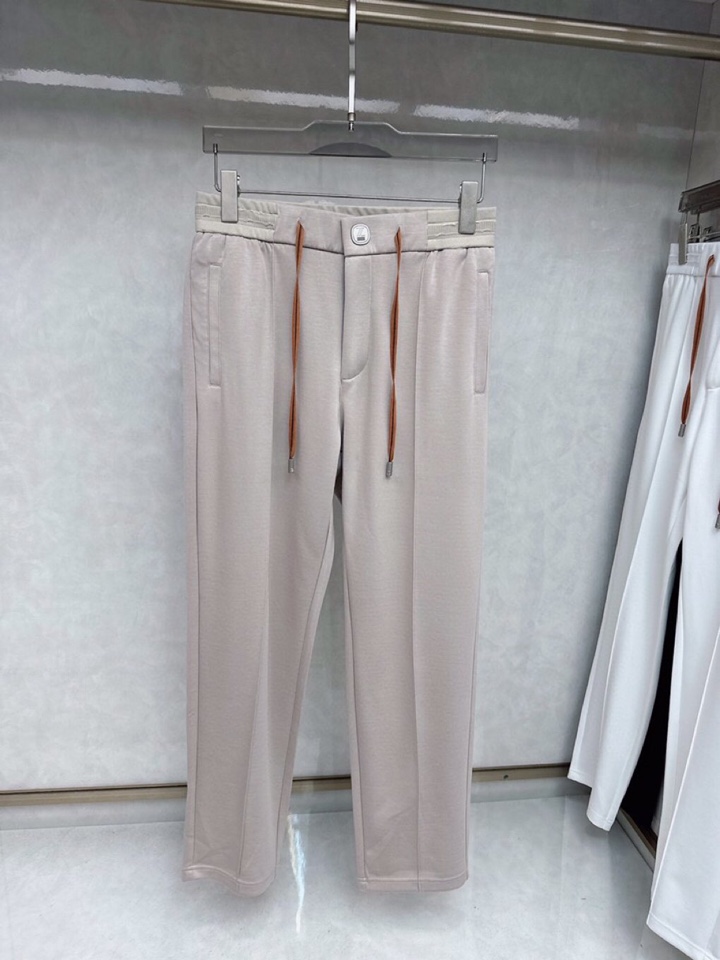 Ermenegildo Zegna 杰尼亚2025四季款新款休闲裤！官网同步发售。品牌经典LOGO休闲裤