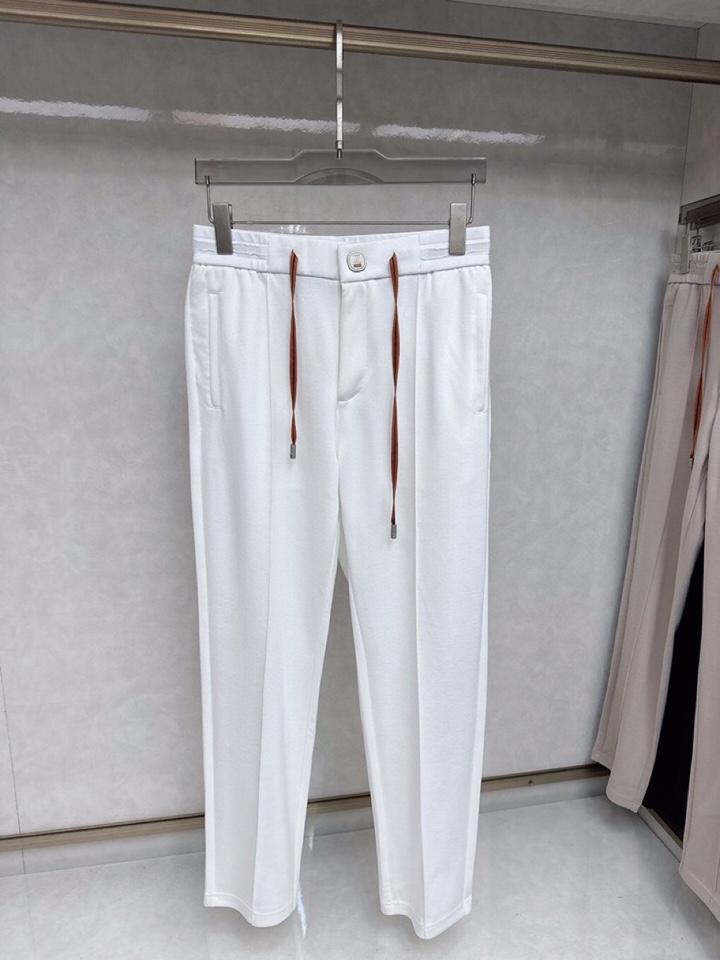 Ermenegildo Zegna 杰尼亚2025四季款新款休闲裤！官网同步发售。品牌经典LOGO休闲裤