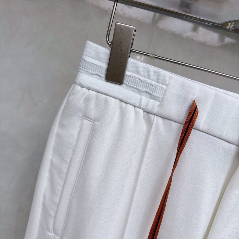 Ermenegildo Zegna 杰尼亚2025四季款新款休闲裤！官网同步发售。品牌经典LOGO休闲裤