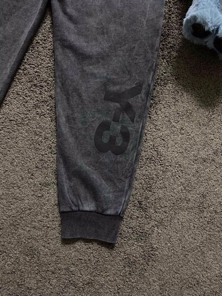 Y-3 山本耀司春夏/SS 主推仿旧水洗褪色长裤休闲裤，定制贵柜品质巴黎百分棉300克夏季长绒棉面料，前