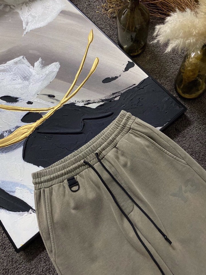Y-3 山本耀司春夏/SS 主推仿旧水洗褪色长裤休闲裤，定制贵柜品质巴黎百分棉300克夏季长绒棉面料，前