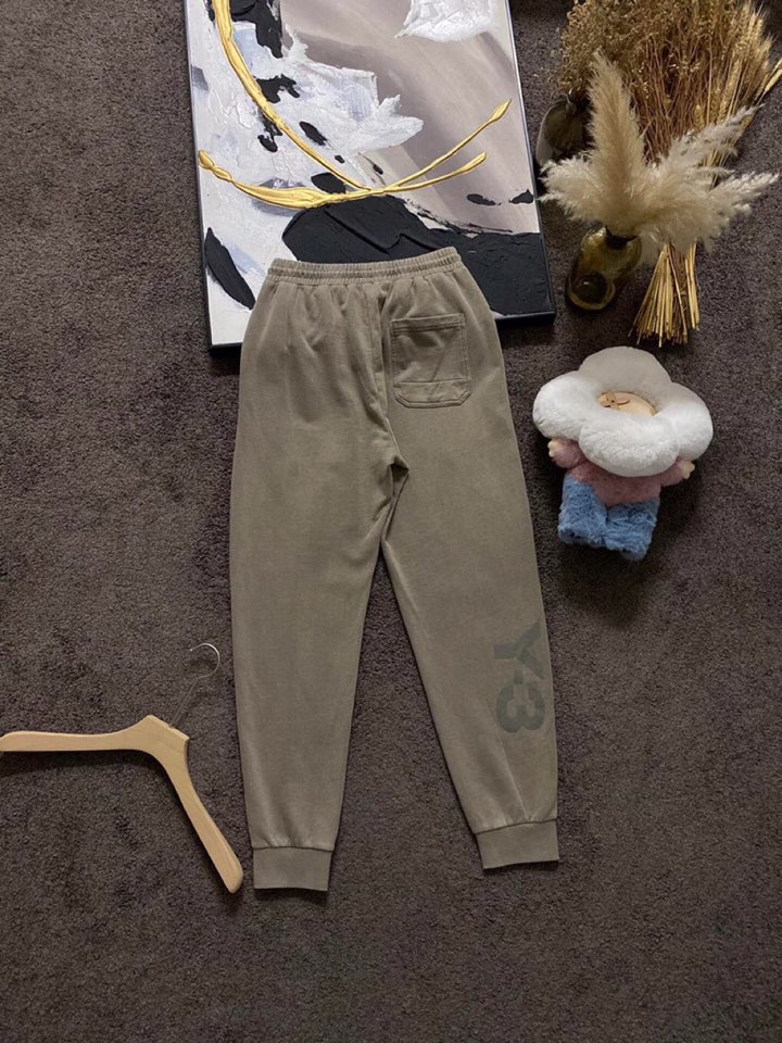 Y-3 山本耀司春夏/SS 主推仿旧水洗褪色长裤休闲裤，定制贵柜品质巴黎百分棉300克夏季长绒棉面料，前