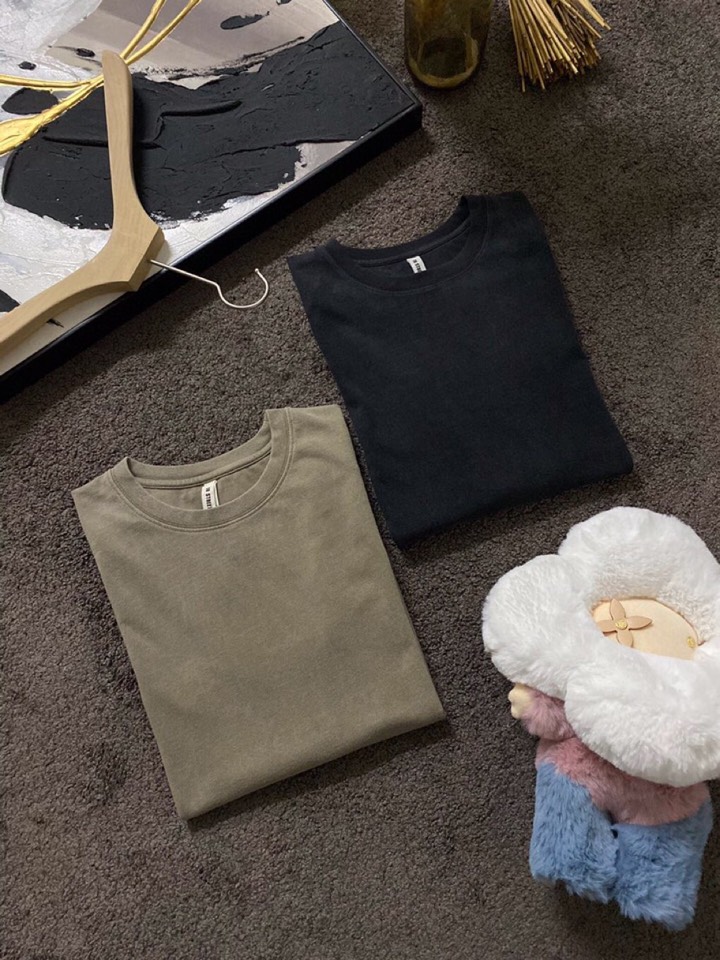 Y-3 山本耀司春夏/SS 主推仿旧水洗褪色短袖圆领T恤，定制贵柜品质巴黎百分棉260克长绒棉面料，后幅