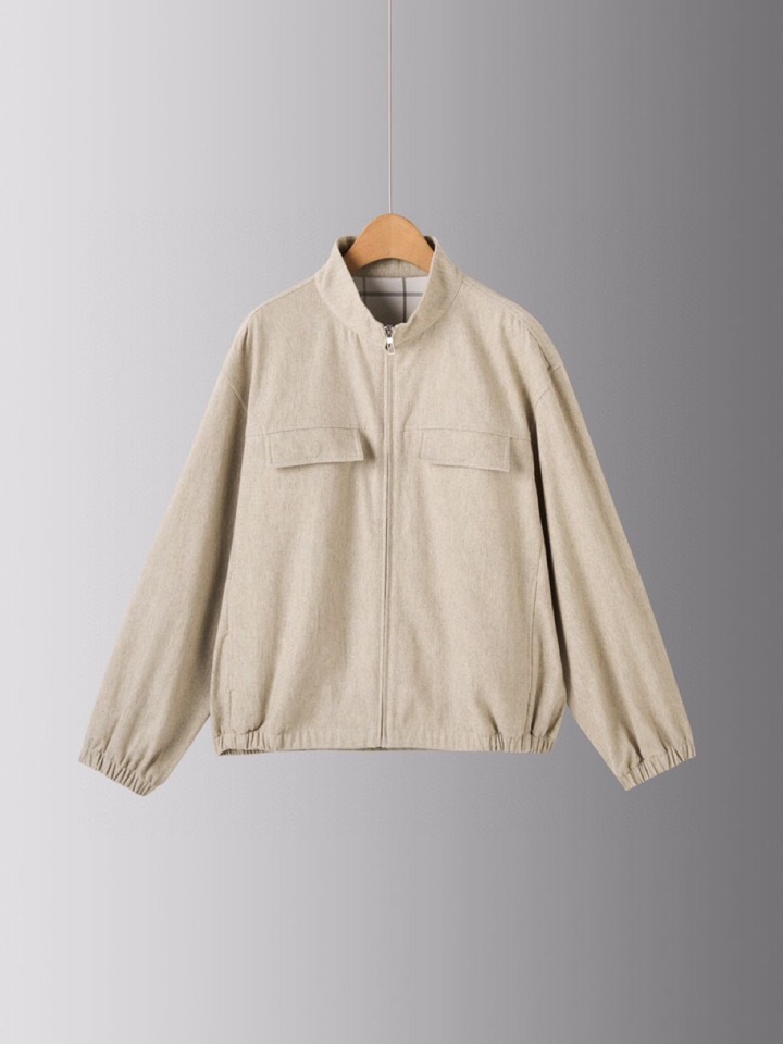 Loro Piana 诺悠翩雅lP🆕 1995秋冬 系列麻棉立领夹克外套，英伦经典中的瑰宝，布面纵横交错