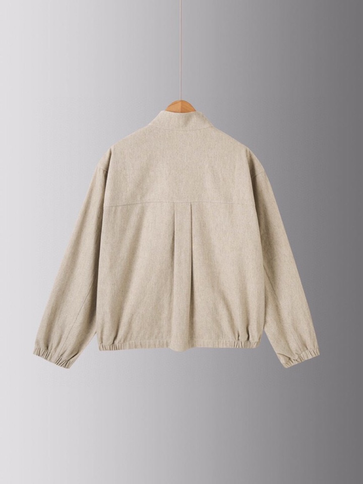 Loro Piana 诺悠翩雅lP🆕 1995秋冬 系列麻棉立领夹克外套，英伦经典中的瑰宝，布面纵横交错