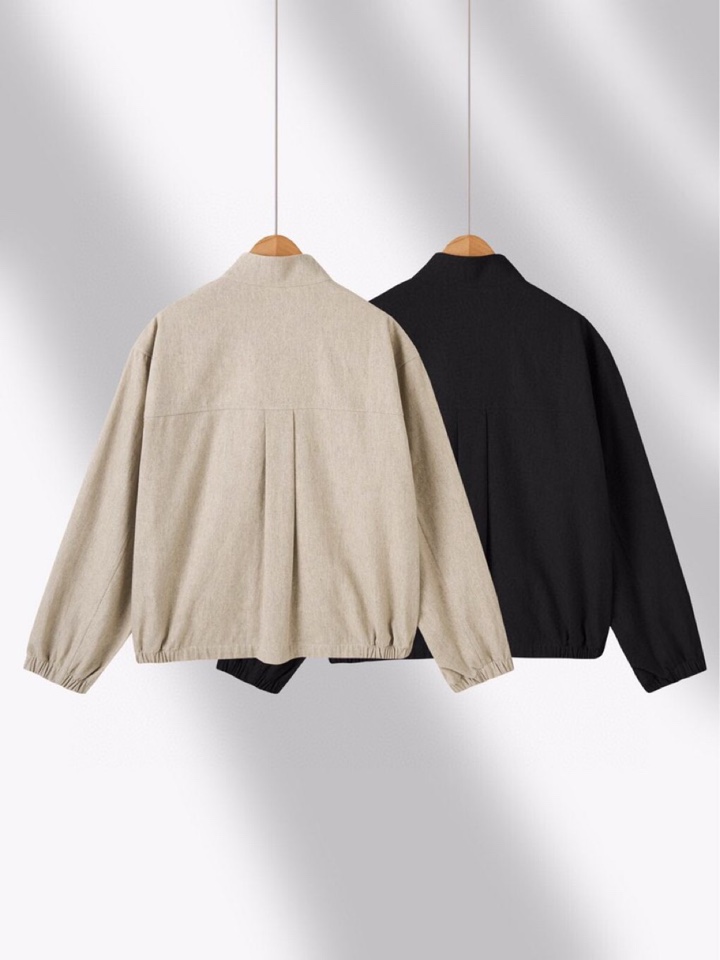 Loro Piana 诺悠翩雅lP🆕 1995秋冬 系列麻棉立领夹克外套，英伦经典中的瑰宝，布面纵横交错