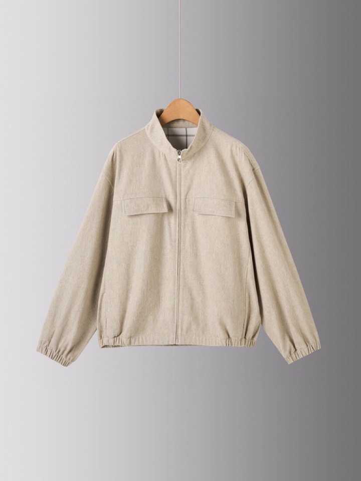 Loro Piana 诺悠翩雅lP🆕 1995秋冬 系列麻棉立领夹克外套，英伦经典中的瑰宝，布面纵横交错