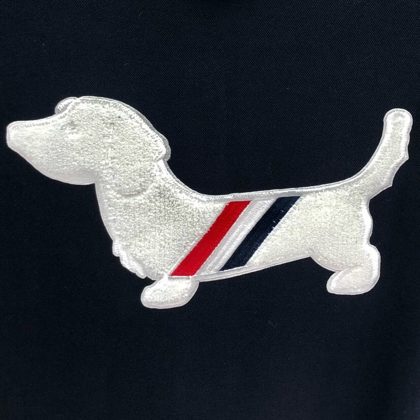 THOM BROWNE 汤姆布朗 TB🌺女款后背刺绣小狗POLO长裙 \n码数：0-2 颜色：灰色、藏青
