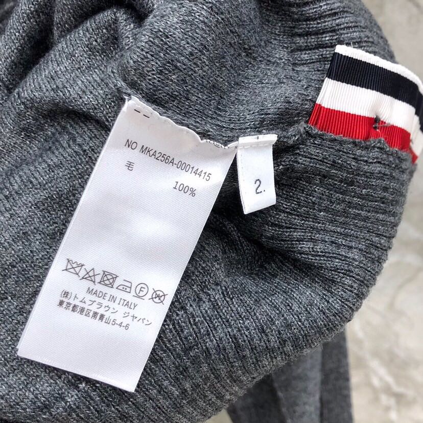 THOM BROWNE 汤姆布朗 TB反底坑条双袖红白蓝羊毛开衫，男女同款情侣款 \n码数：1-4 颜色