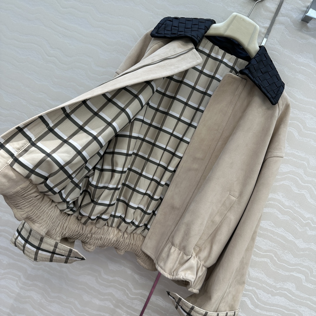 独家首发💕高端原单品质，BV长期主义。巴恩风时髦穿搭！25s早秋新品夹克外套！独家定制麂皮绒面工艺🤞10