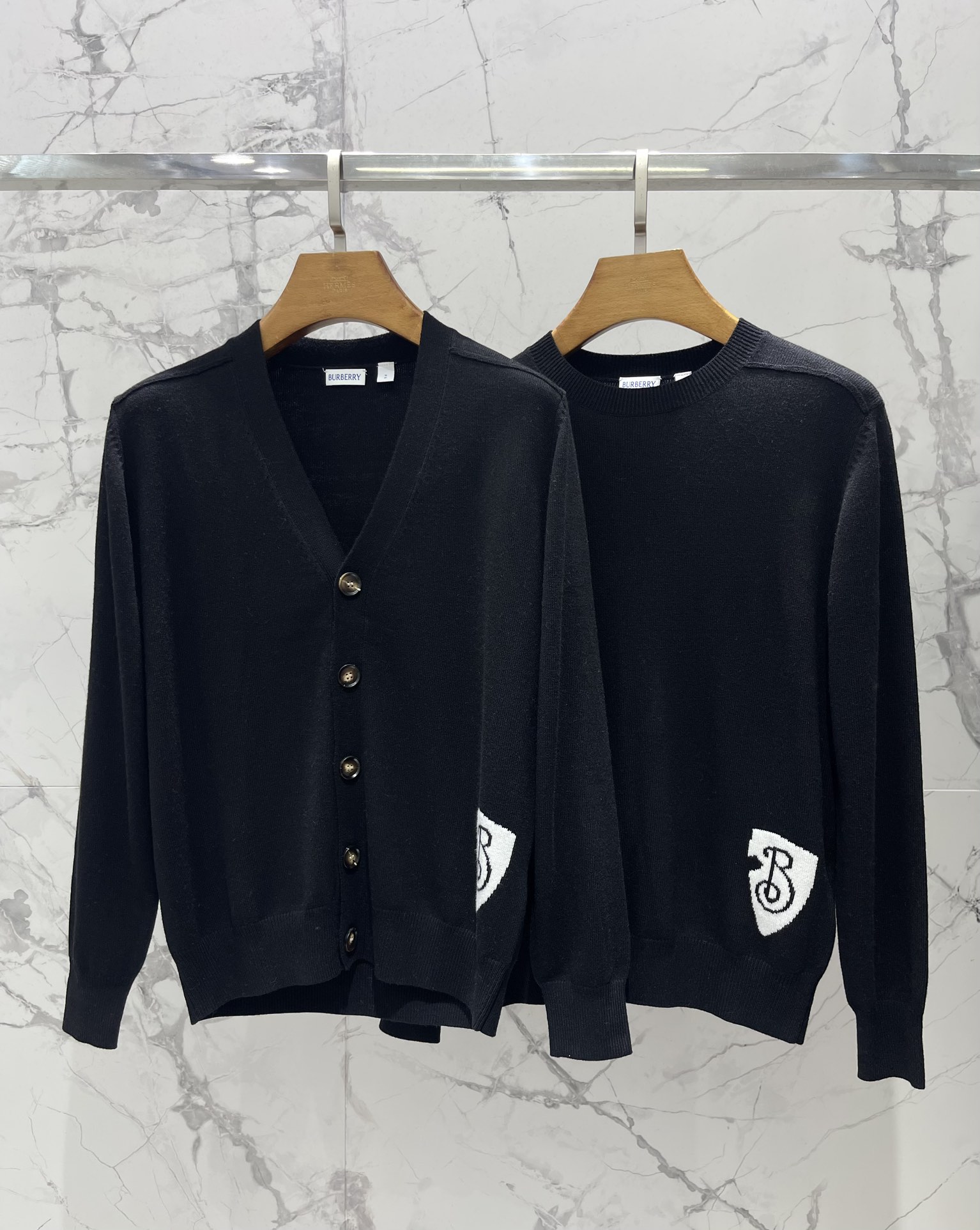 Burberry Ronde Hals Gebreide Trui Herfst/Winter - Klassiek Design, Comfortabele Pasvorm