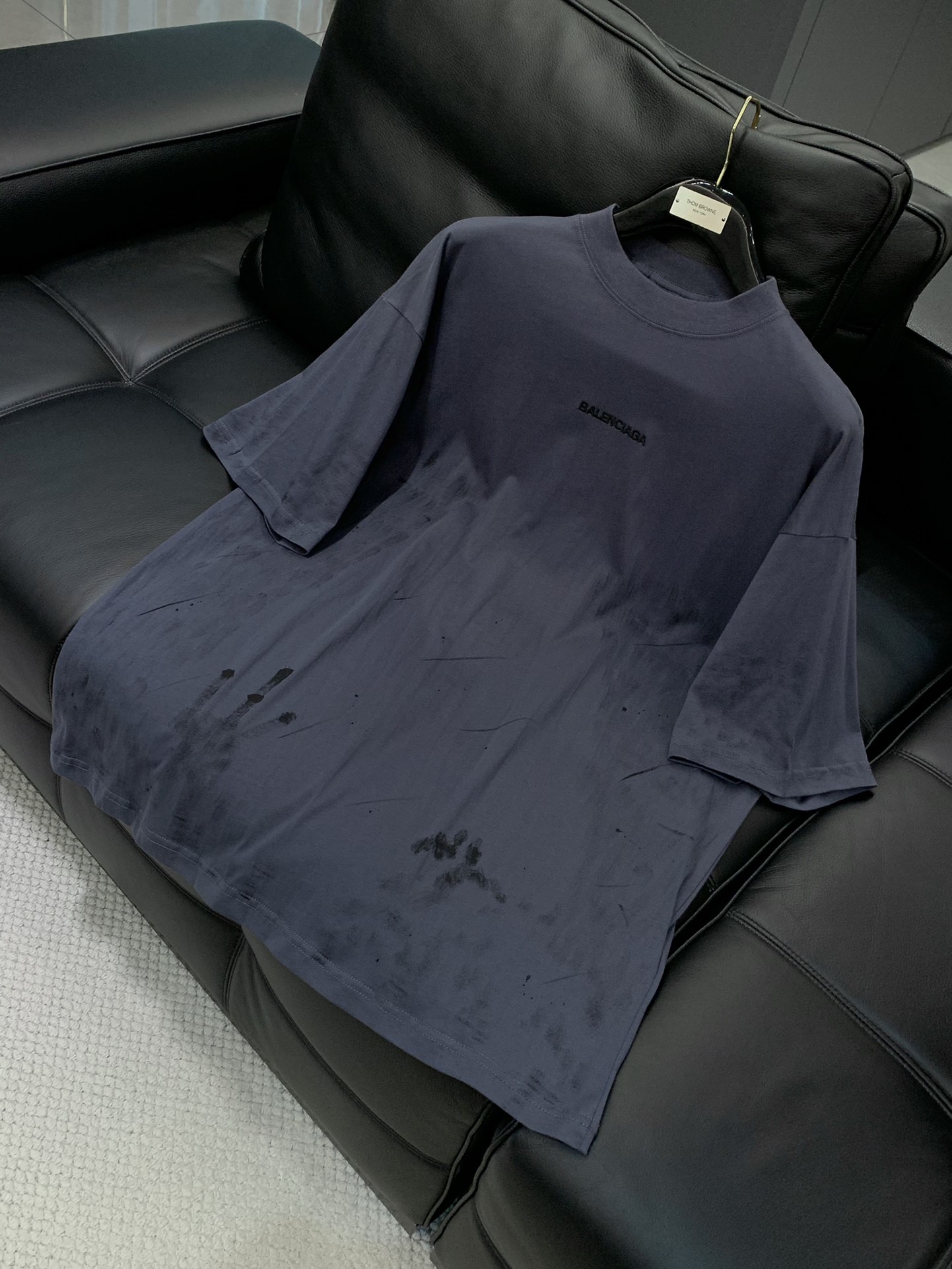 ，Balenciaga 巴黎世家，2025夏季最新款，专柜同步有售，原单狠货，爆款时尚休闲圆领短袖T恤，