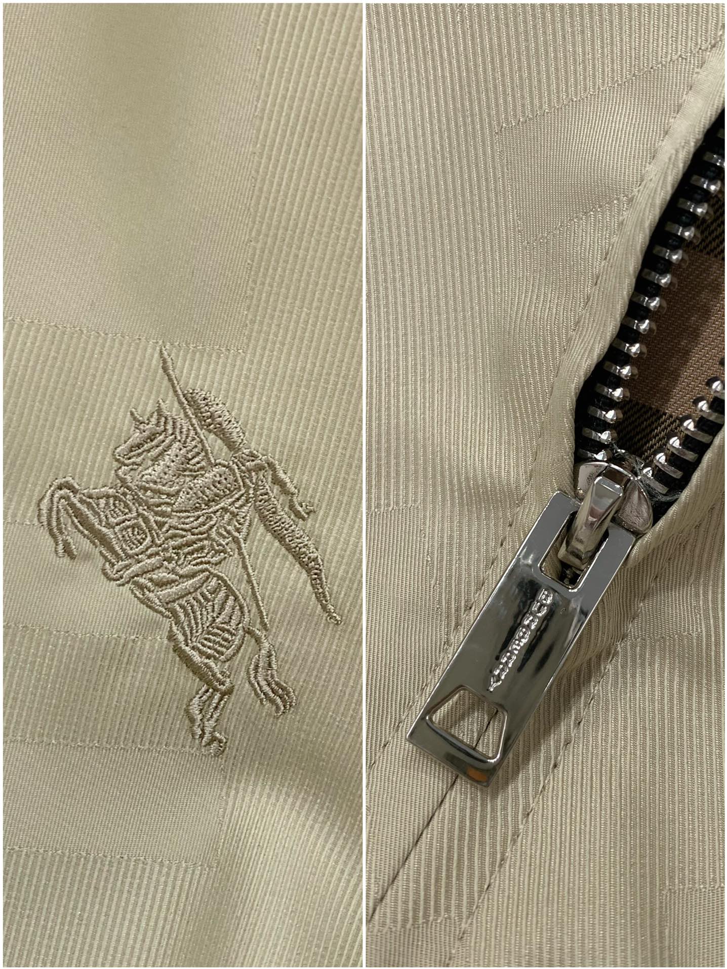 ，Burberry 巴宝莉，2025秋季最新品，专柜同步有售，原单狠货，时尚休闲夹克翻领外套，进口原版面