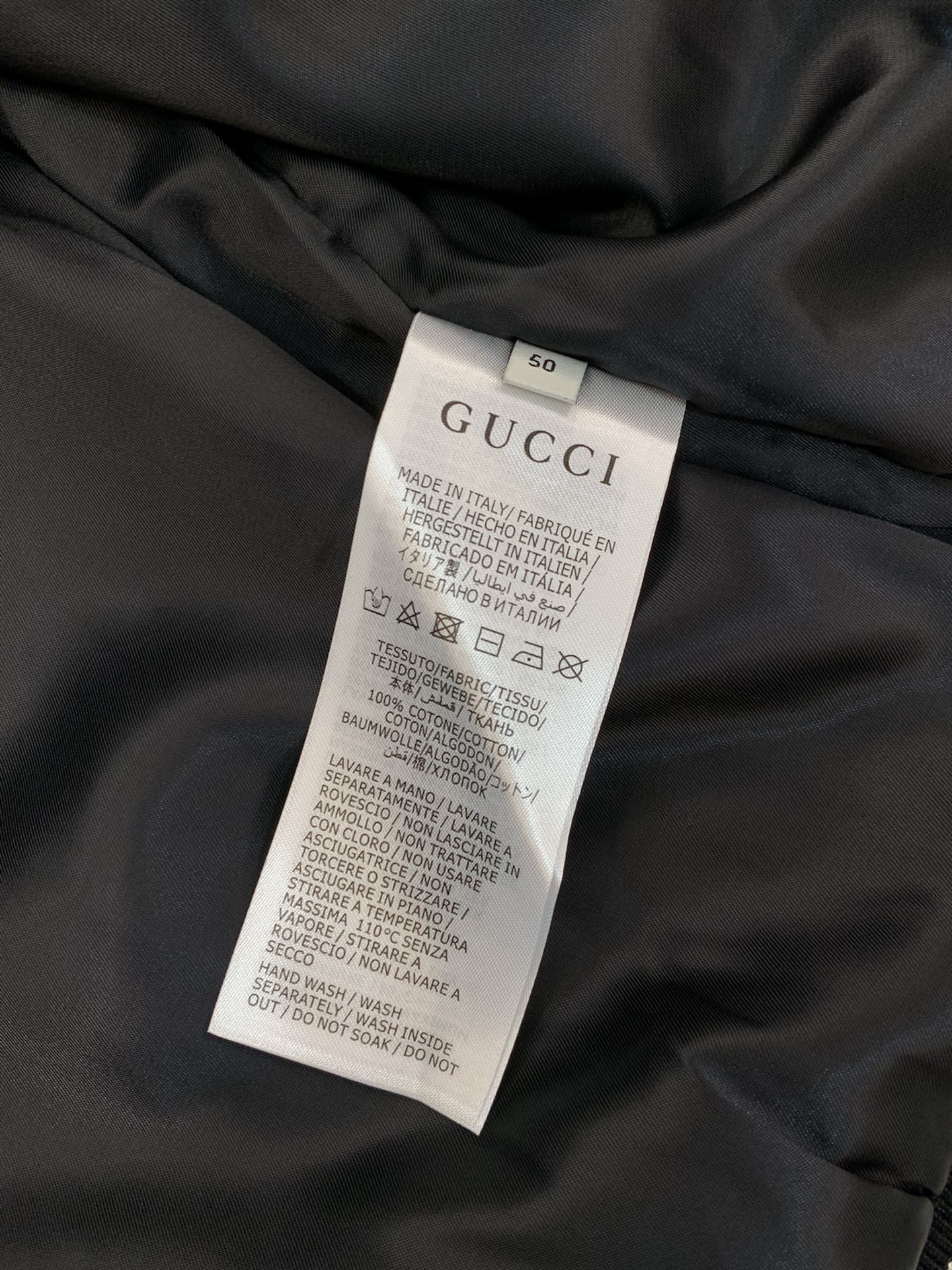 ，Gucci 古驰，2025秋季最新款，专柜同步有售，原单狠货，时尚休闲棒球服外套，上身很有特点！吸睛而