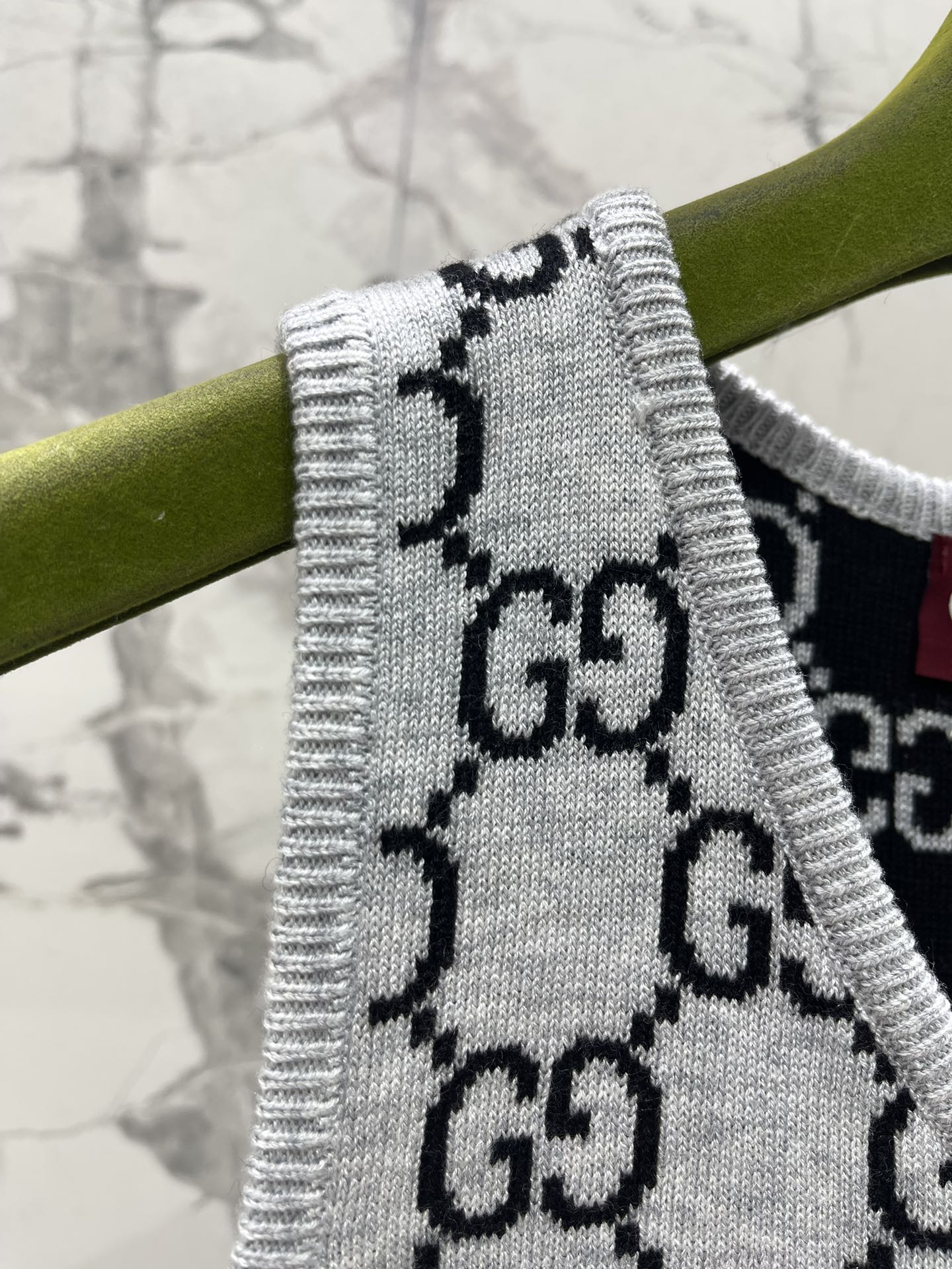 𝗚𝗨𝗖𝗖𝗜* 古驰GG羊毛提花迷你连衣裙🌟【面料细节美到窒息】🌟🔸GG提花羊毛：立体双G logo像浮雕