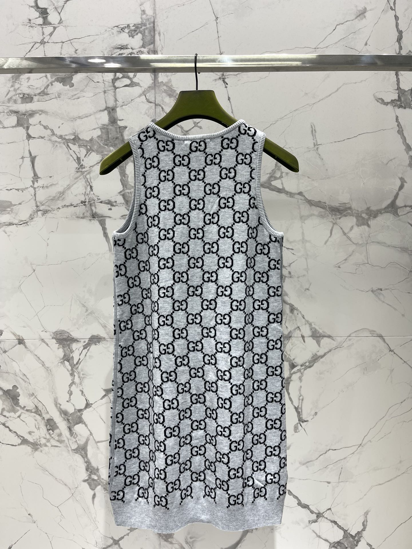 𝗚𝗨𝗖𝗖𝗜* 古驰GG羊毛提花迷你连衣裙🌟【面料细节美到窒息】🌟🔸GG提花羊毛：立体双G logo像浮雕