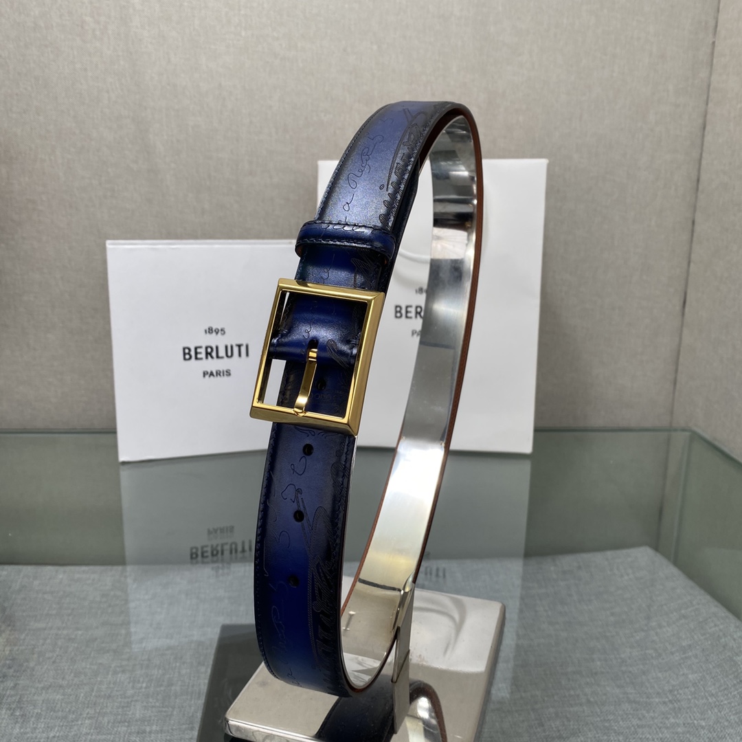 配原包装3.5宽Berluti 布鲁提 新款上新🆕 最新款男士腰带，高端质感感受，顶级擦色小牛皮质感极好