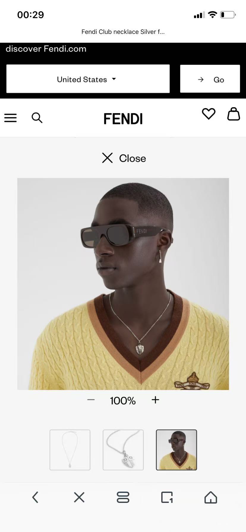 【】FENDI 芬迪 项链 高端定制 爆款新款 简单大方，华丽登场，很难见到如此熟悉素雅的项链，非常适合