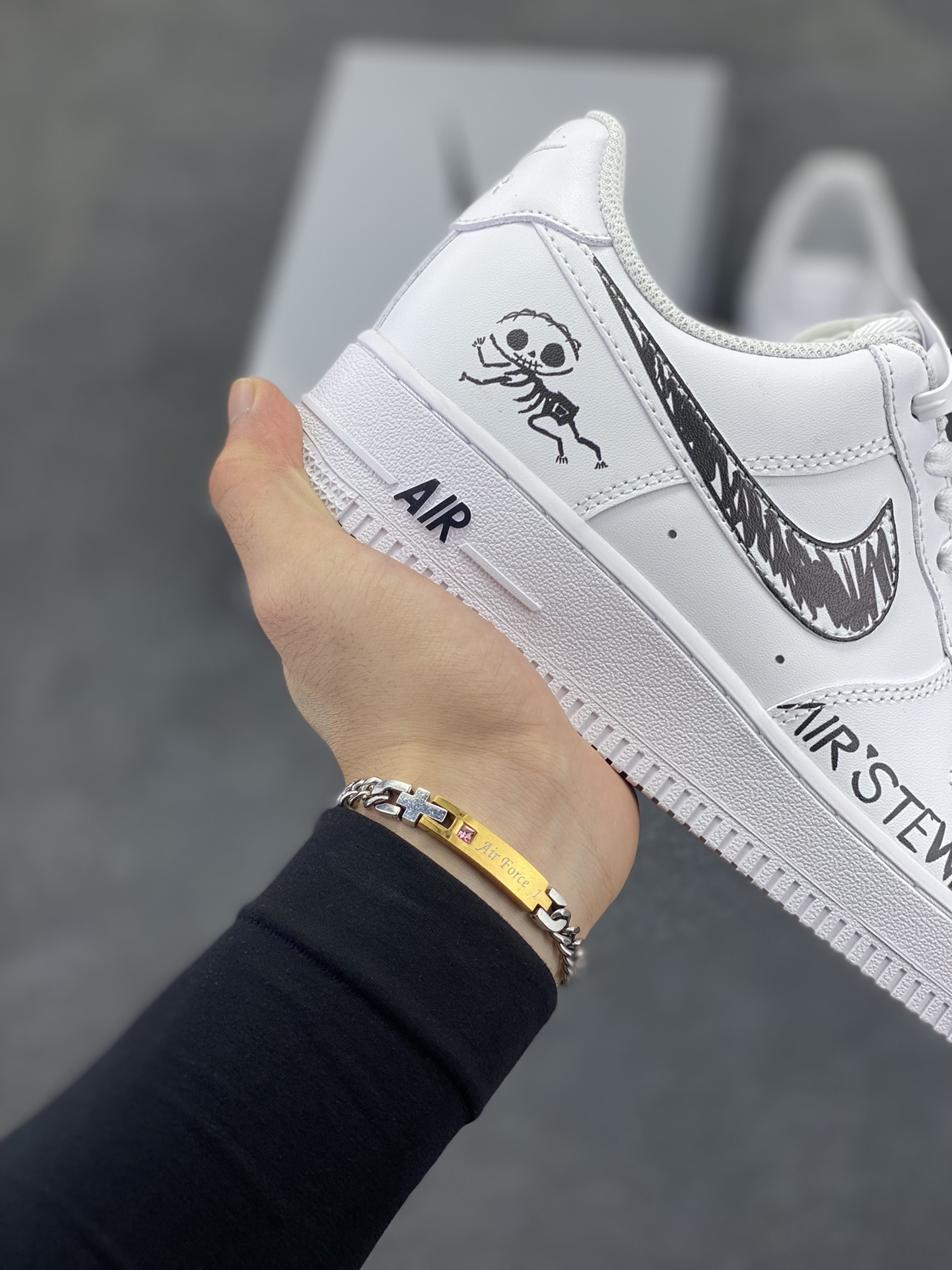 图片[6]-Nike Air Force 1 Low’07 捣蛋鬼 空军一号低帮休闲板鞋 定制皮料 定制鞋盒 原楦原纸板 纯正空军版型 内置全掌气垫 货号：ZH0316-096 尺码：36 36.5 37.5 38 38.5 39 40 40.5 41 42 42.5 43 44 44.5 45-选品中心