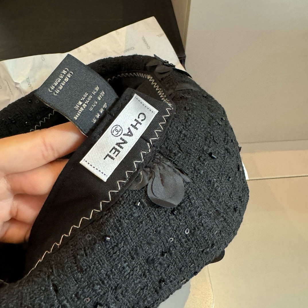 🆕
Chanel香奈儿秋冬毛贝雷帽，南瓜帽，原单品质，头围57cm