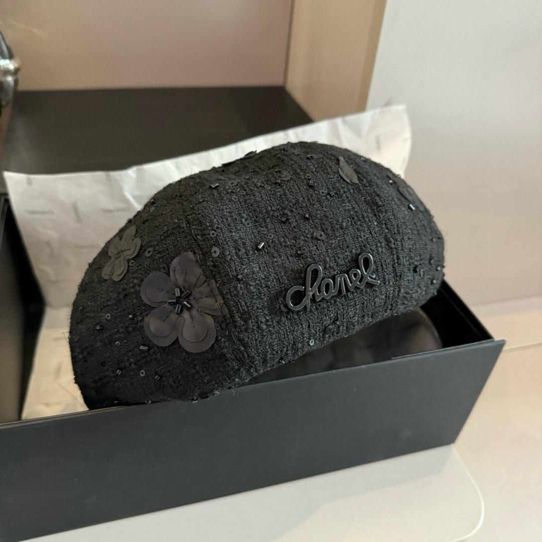 🆕
Chanel香奈儿秋冬毛贝雷帽，南瓜帽，原单品质，头围57cm