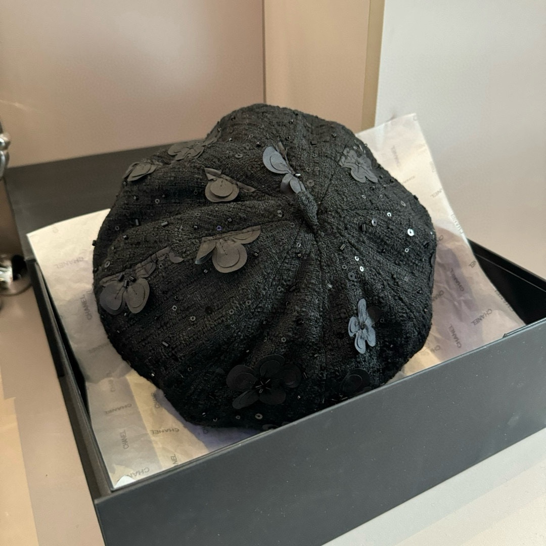 🆕
Chanel香奈儿秋冬毛贝雷帽，南瓜帽，原单品质，头围57cm