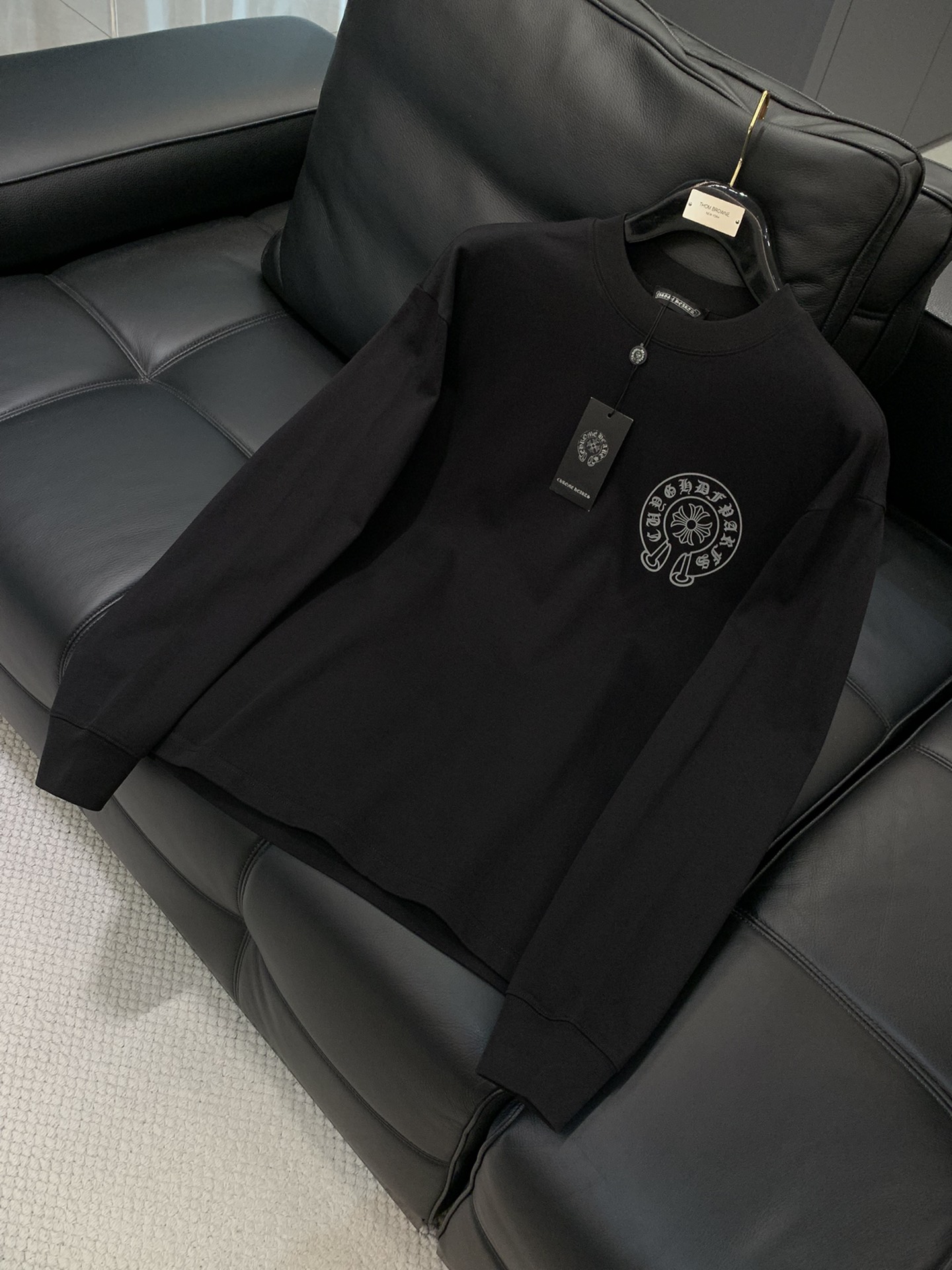 ，Chrome Hearts 克罗心，2025早秋新品，专柜同步有售，原单狠货，时尚休闲圆领长袖T恤，采