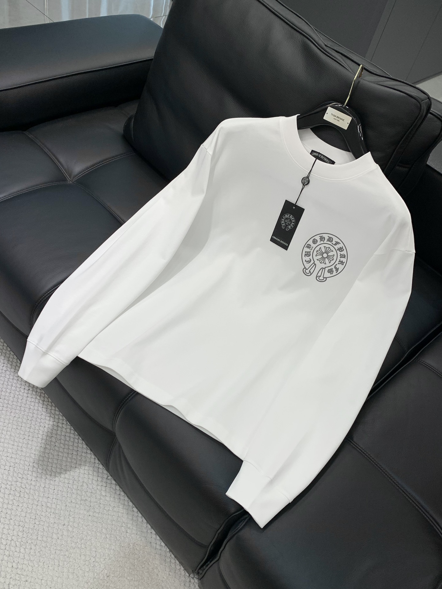 ，Chrome Hearts 克罗心，2025早秋新品，专柜同步有售，原单狠货，时尚休闲圆领长袖T恤，采