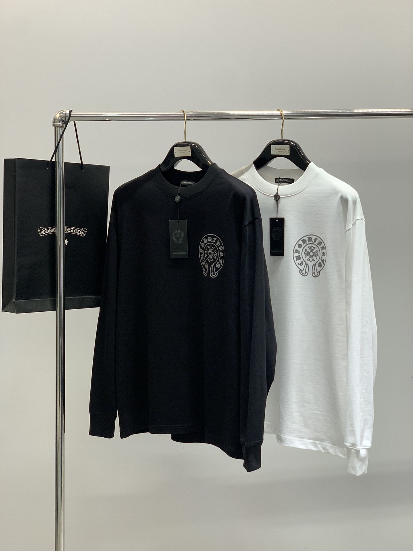，Chrome Hearts 克罗心，2025早秋新品，专柜同步有售，原单狠货，时尚休闲圆领长袖T恤，采