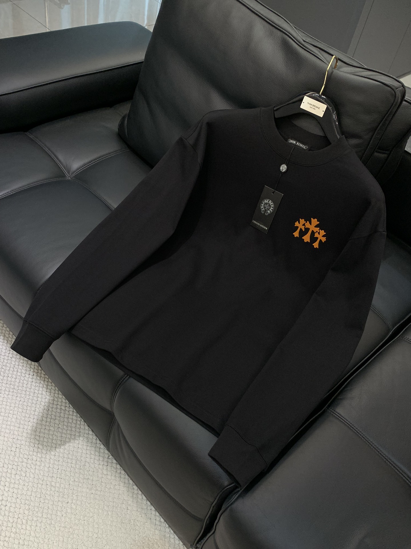 ，Chrome Hearts 克罗心，2025早秋新品，专柜同步有售，原单狠货，时尚休闲圆领长袖T恤，采