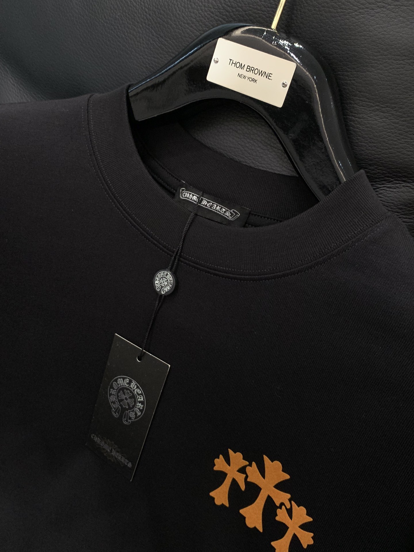 ，Chrome Hearts 克罗心，2025早秋新品，专柜同步有售，原单狠货，时尚休闲圆领长袖T恤，采