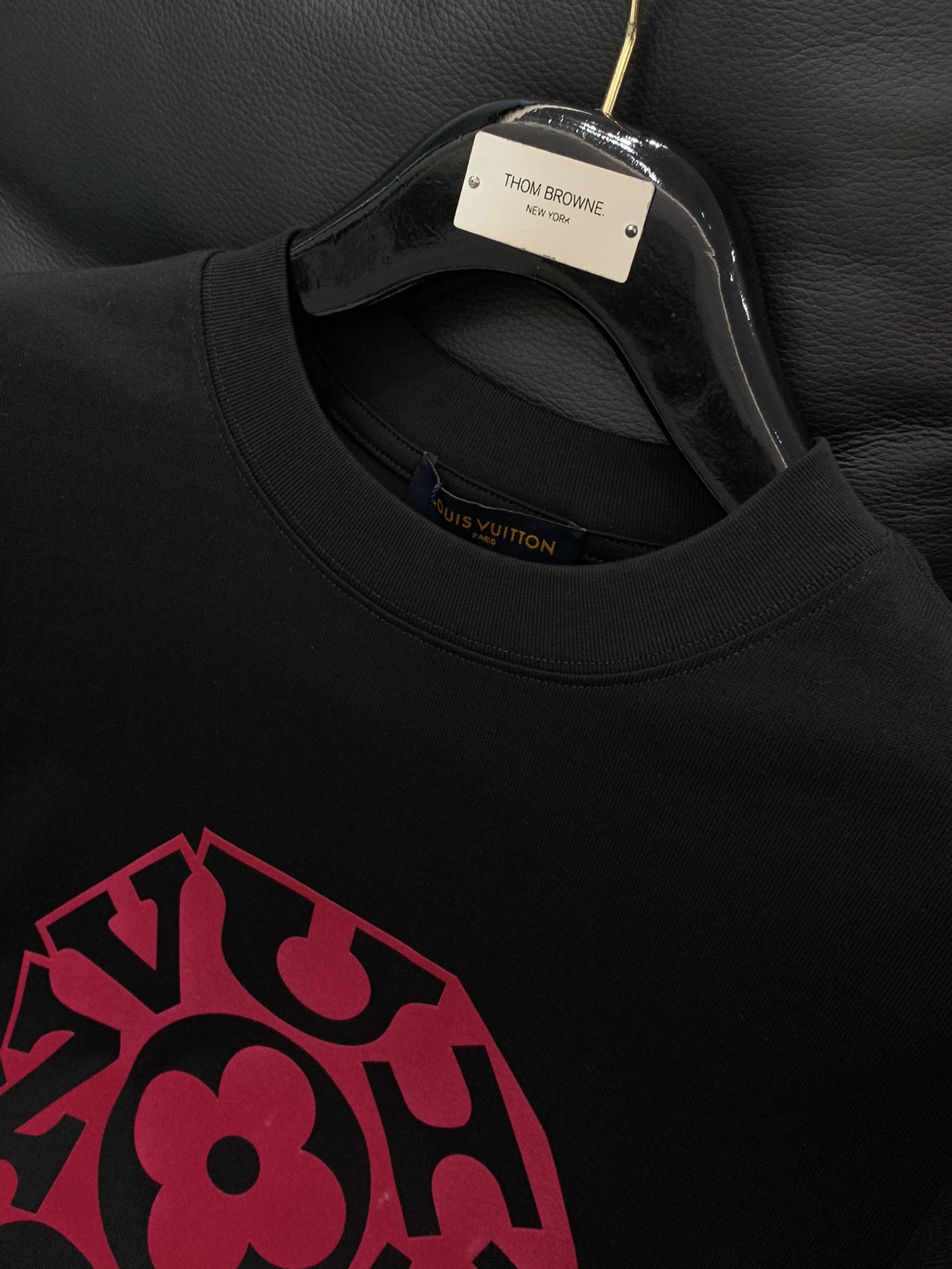 ，LouisVuitton 路易威登，2025秋季最新款，专柜同步有售，原单狠货，时尚休闲圆领长袖T恤，