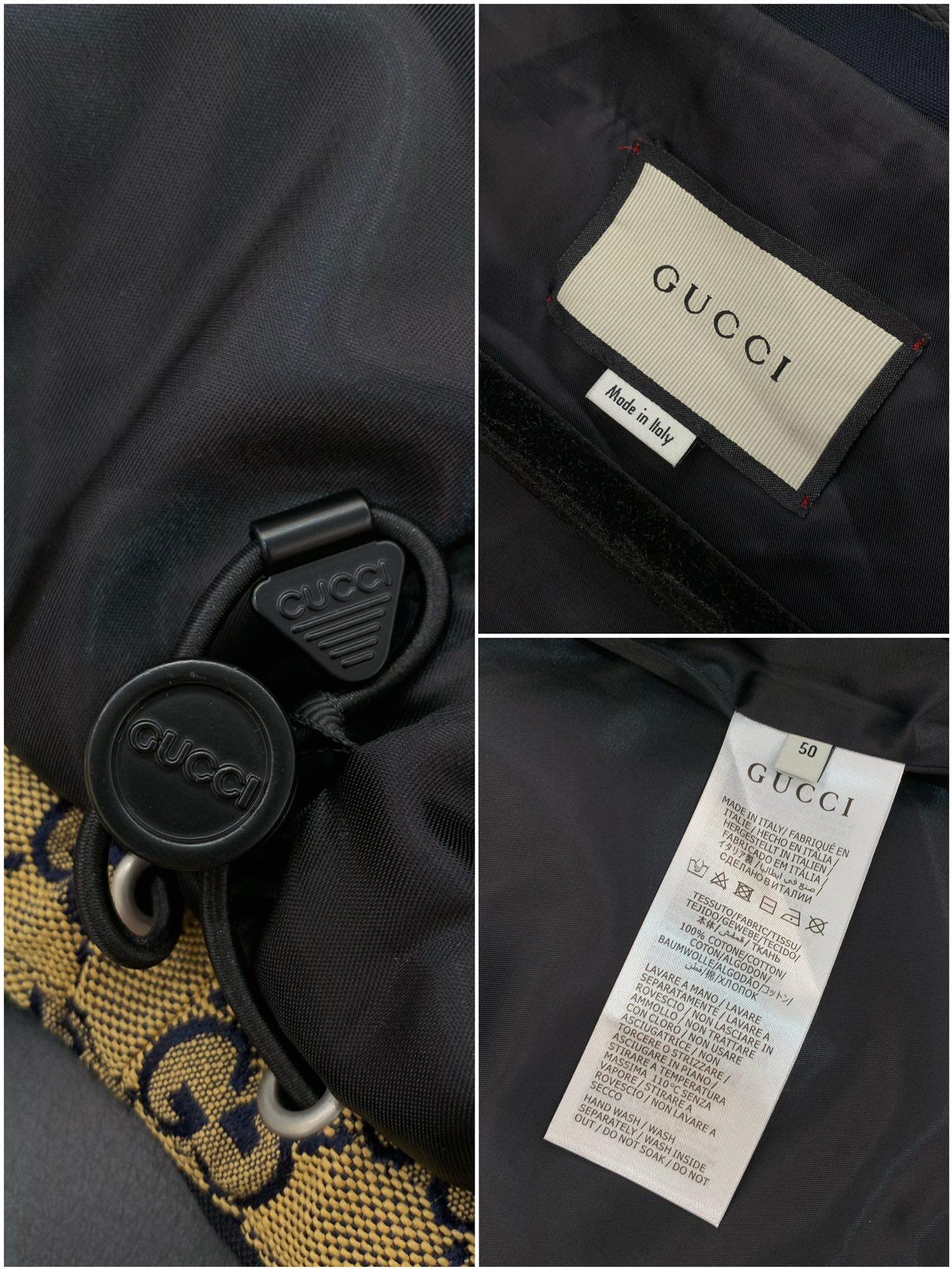 ，Gucci 古驰，2025秋季最新款，专柜同步有售，原单狠货，时尚休闲连帽外套，上身很有特点！吸睛而有