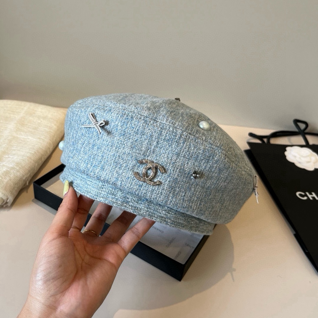 🆕

香奈儿新款贝雷帽，春夏款，头围57cm