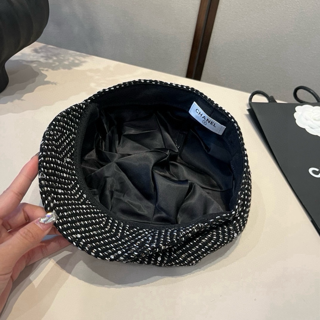 🆕

Chanel香奈儿新款鸭舌军帽，高级定制，头围57cm