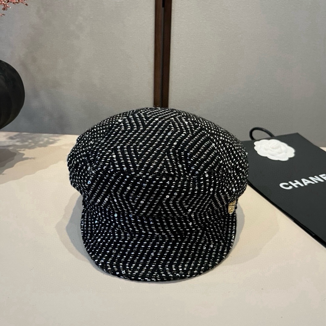 🆕

Chanel香奈儿新款鸭舌军帽，高级定制，头围57cm