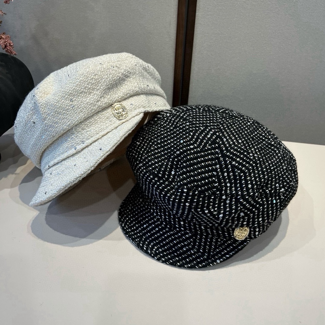 🆕

Chanel香奈儿新款鸭舌军帽，高级定制，头围57cm