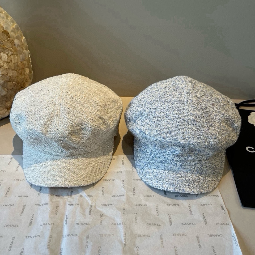 🆕

香奈儿新款鸭舌画家帽，头围57cm