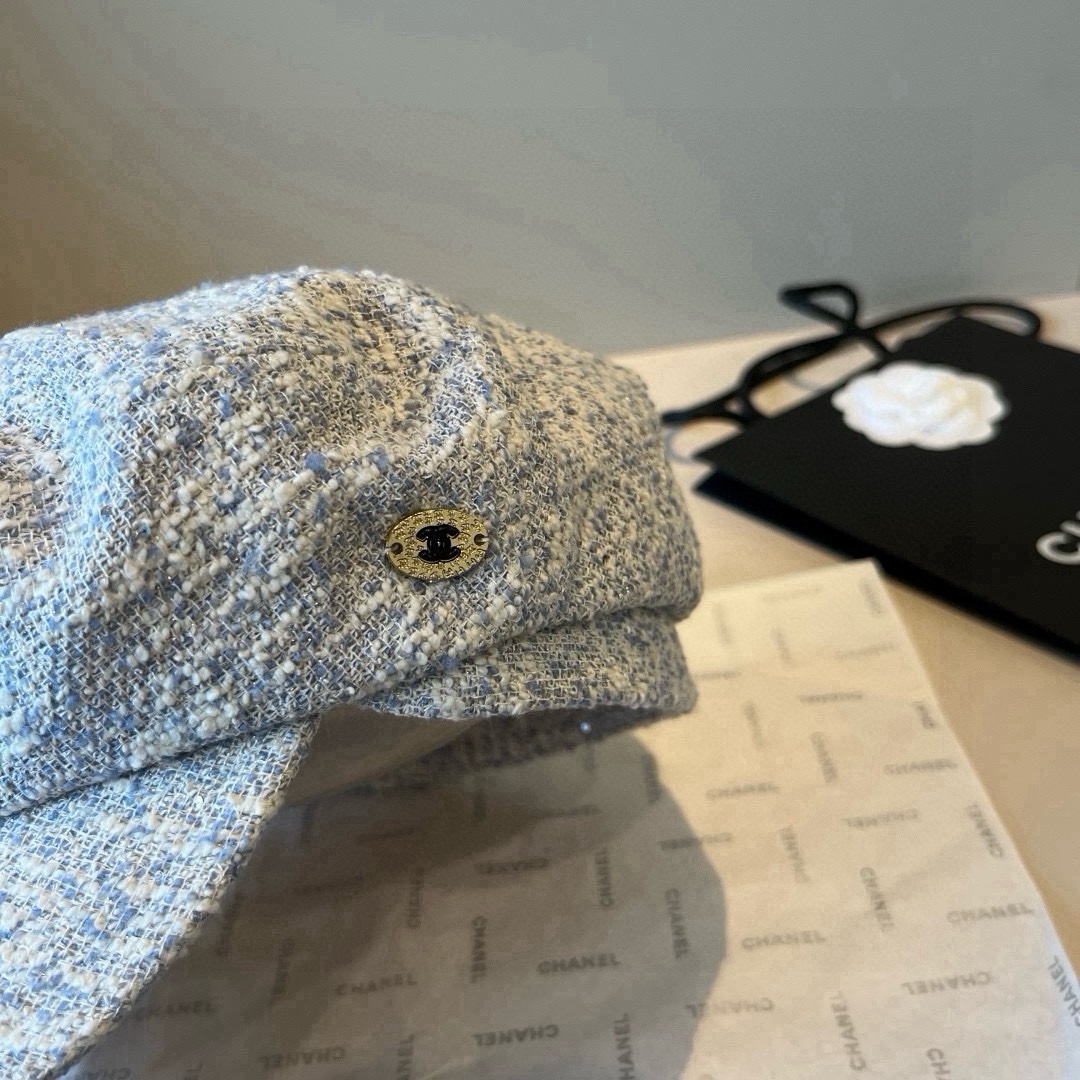 🆕

香奈儿新款鸭舌画家帽，头围57cm