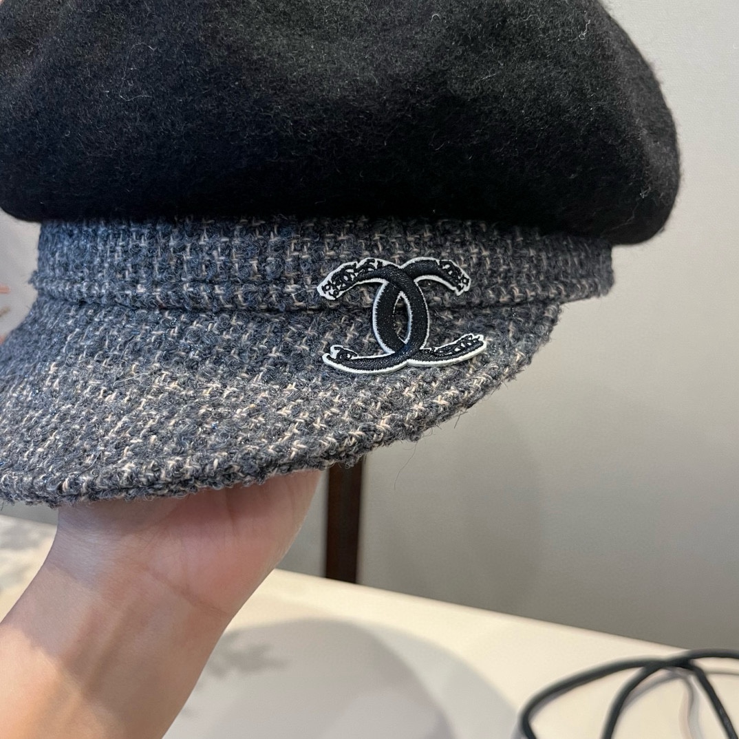 🆕

Chanel香奈儿新款鸭舌军帽，高级定制，头围57cm
