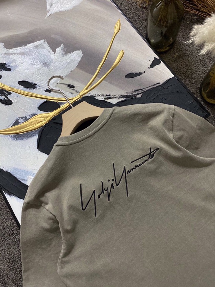 Y-3 山本耀司春夏/SS主推仿旧水洗褪色短袖圆领T恤定制贵柜品质巴黎百分棉260克长绒棉面料，前幅标志