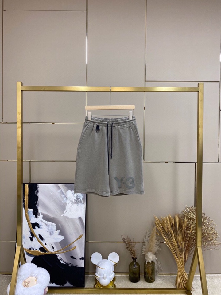 Y-3 山本耀司春夏/SS 本季主推仿旧水洗褪色短裤定制贵柜品质巴黎百分棉300克夏季长绒棉面料，前幅标