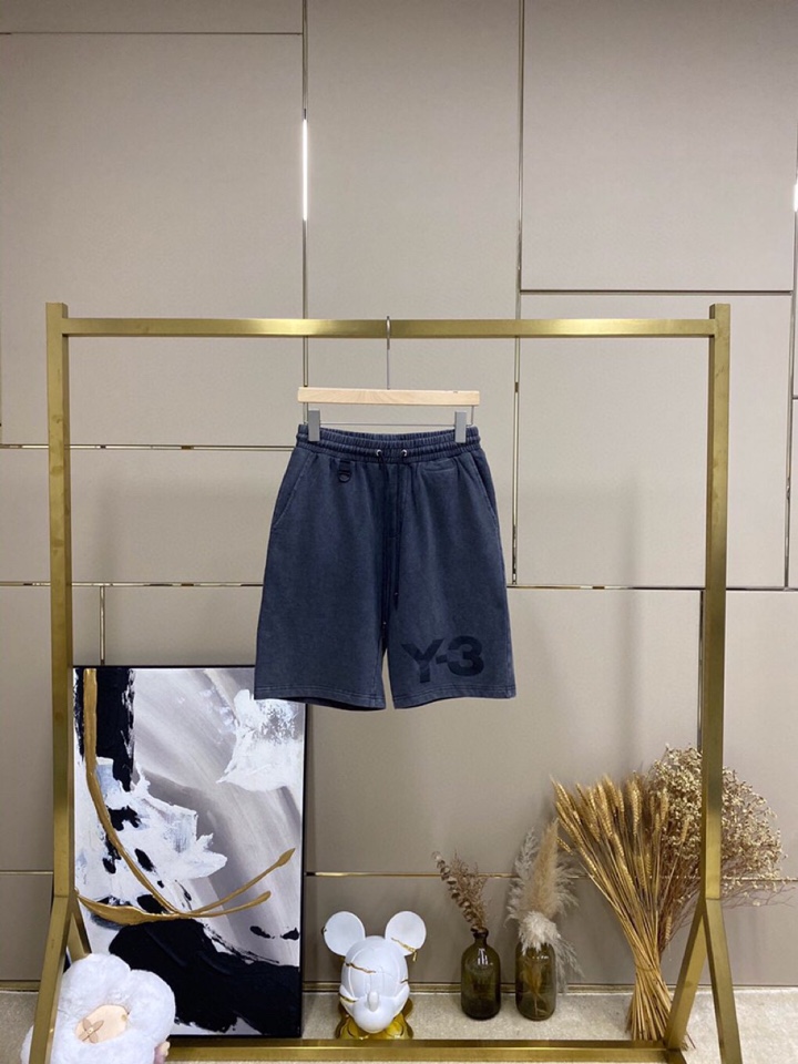 Y-3 山本耀司春夏/SS 本季主推仿旧水洗褪色短裤定制贵柜品质巴黎百分棉300克夏季长绒棉面料，前幅标