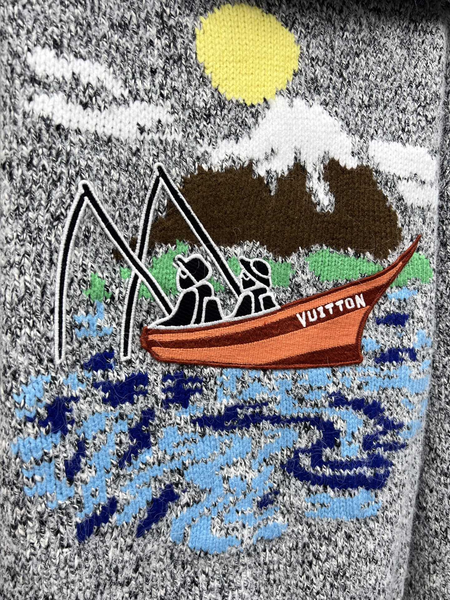 Louis vuitto*翻领拉链针织外套Pharrell Williams X Nigo联名款本款针织