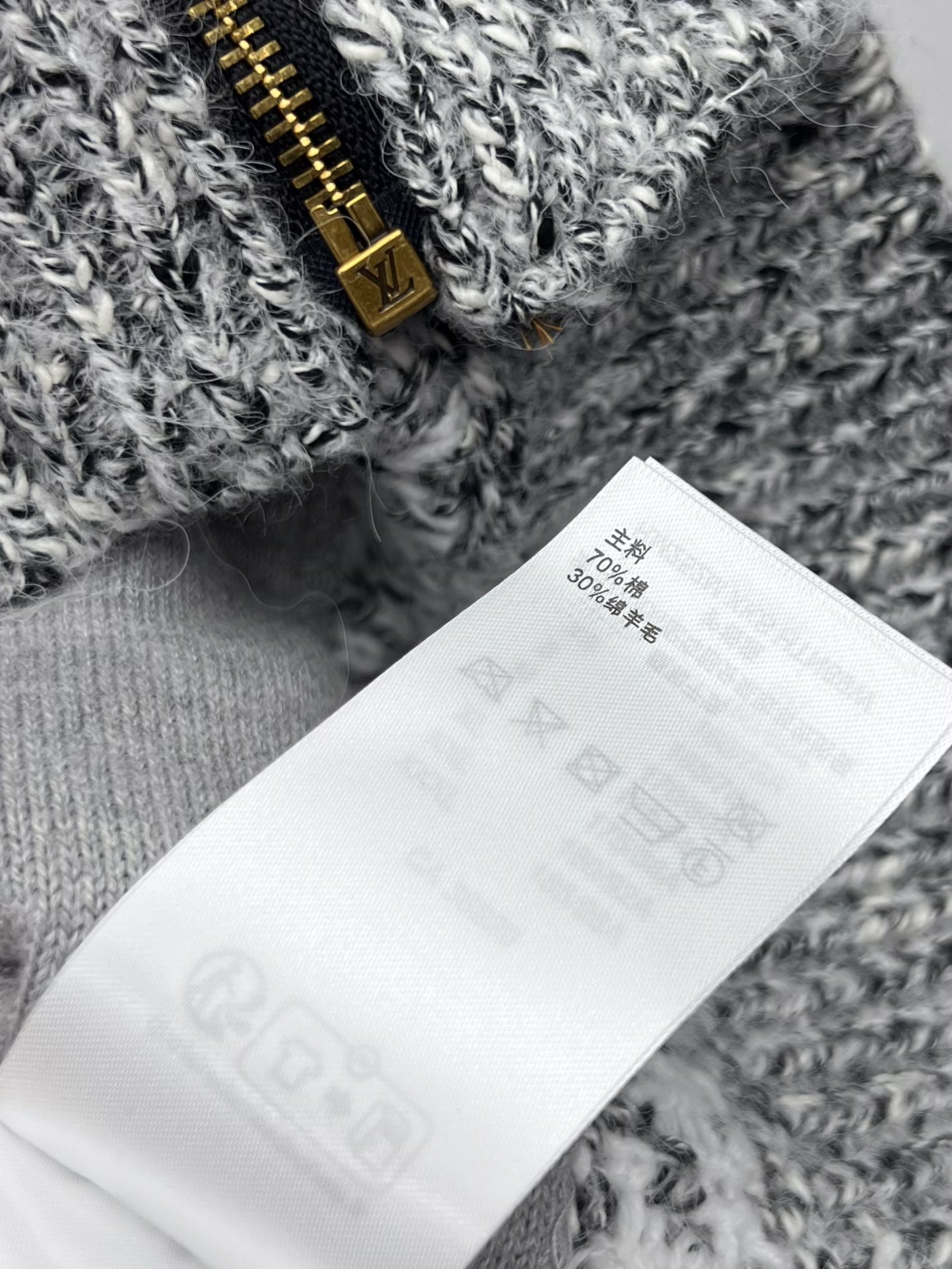 Louis vuitto*翻领拉链针织外套Pharrell Williams X Nigo联名款本款针织